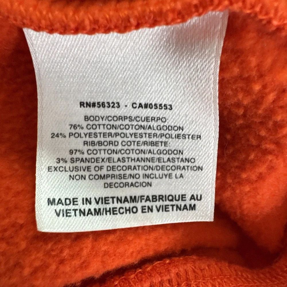 Vintage Nike Hoodie‎ Mens Sz Medium Orange Swoosh Script Spellout Y2k Streetwear